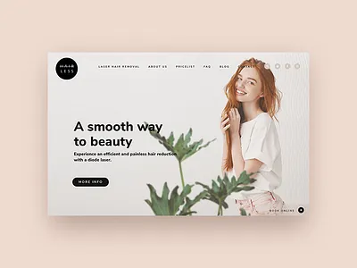 Hairless visual identity, web and social media branding identity logo ui