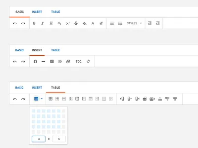 Editor Controls application browser collaboration design desktop devices ui ux vector