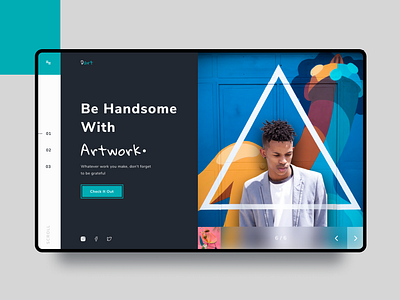 UI Design Exploration || Atwrk Landing Page blue branding clean design exploration figma landing page typography ui ui design uidesign web website