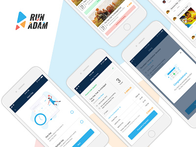 Mobile Design- Sportstech mobile app design sports app sports tech ui design uxui design