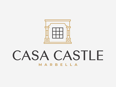 Casa Castle Logo apartments brand identity branding castle exotic furniture green and gold h monogram hotel house logo interior design logo luxury luxury branding luxury suits minimalism modernism summer type villa branding