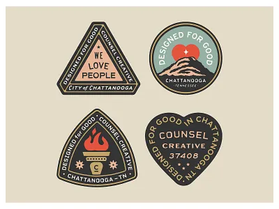CC Badge set apparel art badge branding community design drawing dribbble graphic design handdrawn identity illustration lockup logo marks portfolio tennessee typography
