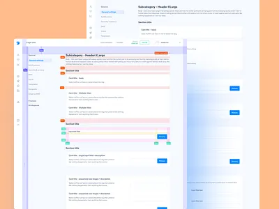 Settings anatomy atomic design dashboard design design system shady eleganza extravaganza ui