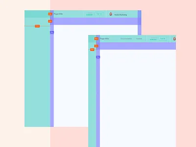 Dashboard frame and stage area dashboard design system ui
