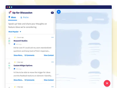 Parlor In-App Feedback Forums feedback forum ideas in app user experience user research ux widget