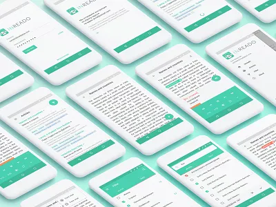 Teaching languages reader UI android interface languages reader text uidesign uiux