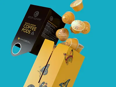 Coffee Pods branding design icon illustration logo typography