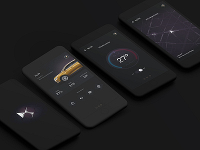 My Ds App concept car app cars dark ds suv ui