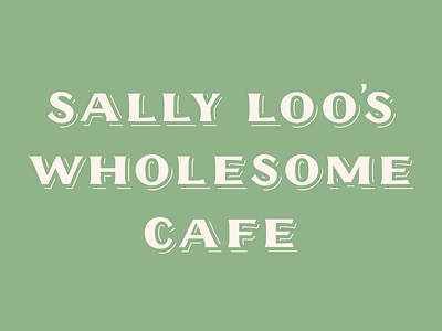 Sally Loo's Lettering flared serif hand lettering lettering retro type typography vector vintage