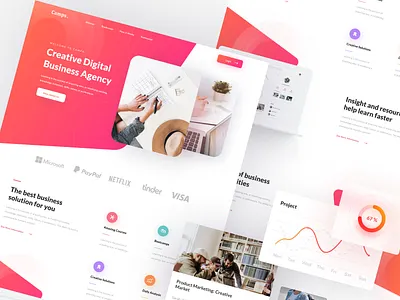 Camps landing Page agency blockchain business chart clean company course digital homepage landing learning marketing page pricing pricing plan stats testimonial ui website