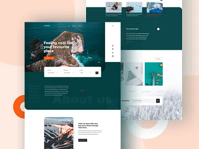 Travel Landing page agency best design landing page minimal template travel travel landing page typography ui uidesign uxdesign web
