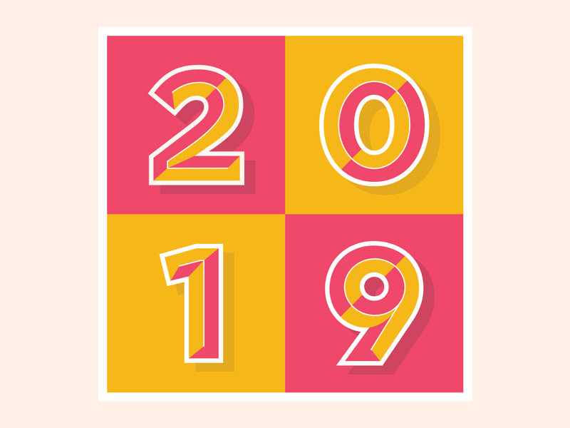 happy new year! design graphic design hand lettering handlettering illustration illustrator letter design lettering monoline typography