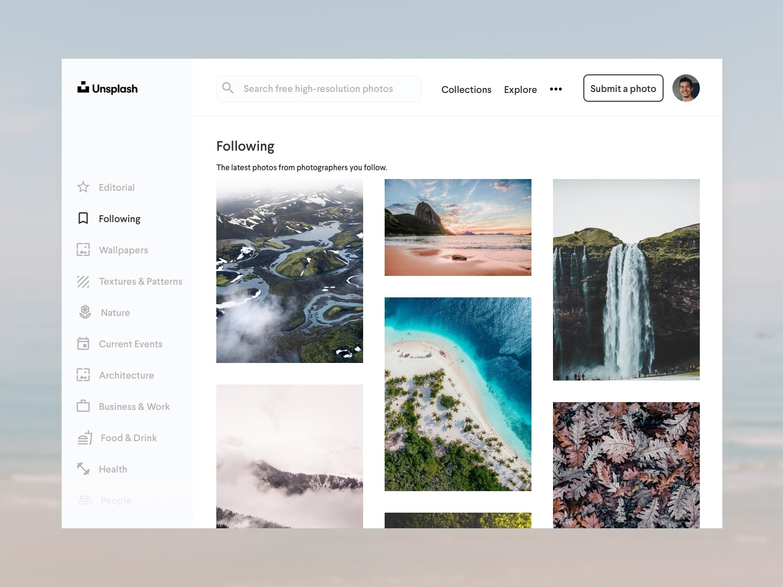 Unsplash Redesign Concept by Zixuan Kevin Fan on Dribbble