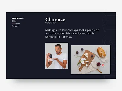 Team page branding clean food grid team typogaphy ui ux website