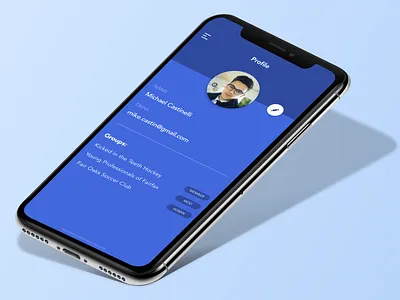 App Profile Screen app design mockup psd sketch ui uiux ux uxui