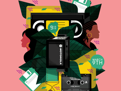 90s Throwback 510 adobe illustrator character design holt510 illustration illustrator oakland san francisco sosoanxious texture vector visual designer throwback