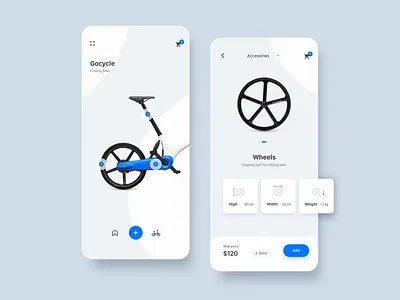 Bike Store App app app concept app design bike detail ecommerce ecommerce app inspiration interaction ios minimalist store ui ui design ux ux design