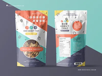 Trail Mix Packaging branding design flat food health healthy healthy food line art logo packaging packaging mockup snacks trail mix vector