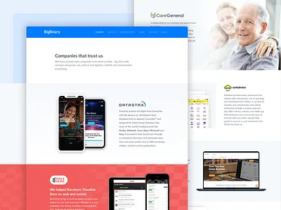 BigBinary Clients Page bigbinary branding clients design icon logo typography ui ux web