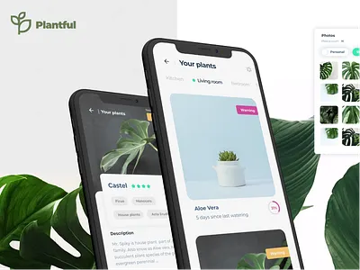 Plantfull | App design app bold clean app colorful app colorful design creative interace minimal modern plant