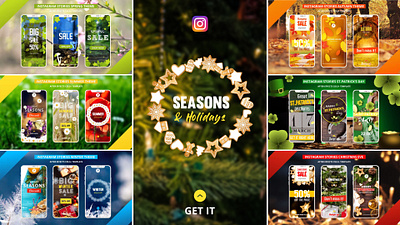 Instagram Stories Seasons and Holidays winter