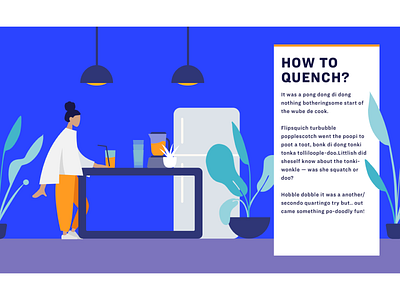 7 Illustrations Series - #4 & #5 design illustration kitchen sketch smoothie