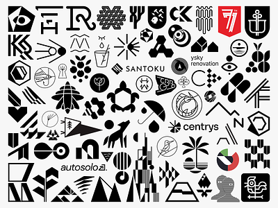 2022 Logos 2022 icon logo modern negative space simple