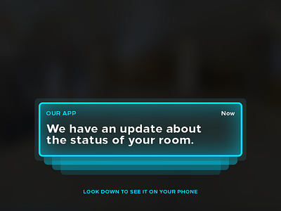 Notification in VR Application app application design interface notification reality ui ux virtual visual vr
