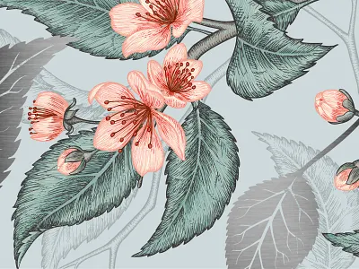 Winter botanical art botanical illustration box design branding design flowers gift box hand drawn illustration nature sleeves vector winter