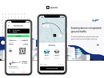 UberAir - WIP air air travel boarding pass concept ioannis iphone x john noussis noussis plane travel uber uber app