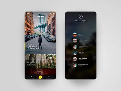 SuperViz Home Screen and World Choices ar augmented augmented reality design ui ux ux ui virtual reality vr world