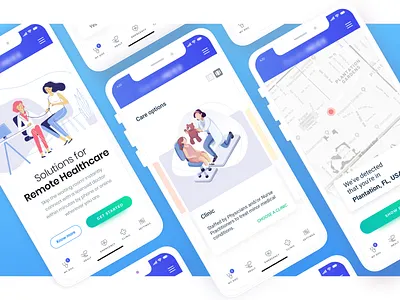 Health Care App #3 app health health app health care illustration