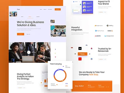 Creative Agency Web exploration v5 agency analysis analytic concept creative exploration homepage interface landing page management marketing marketing agency minimal trend typogaphy ui uinugget ux visual web