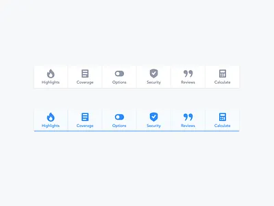 Tabbar for Mobile Website app app design interface mobile ui ux webdesign website