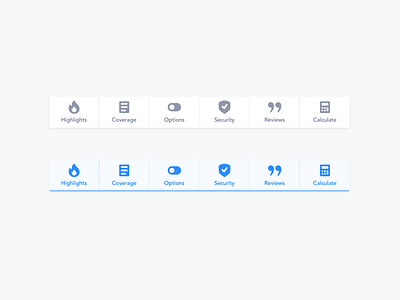 Tabbar for Mobile Website app app design interface mobile ui ux webdesign website