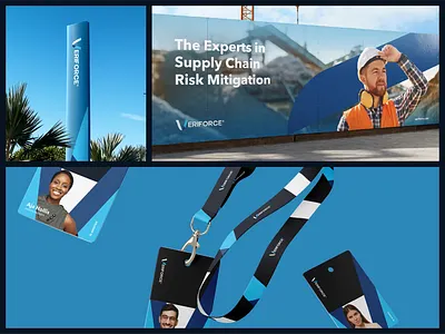 Veriforce banner brand branding design environmental design graphic design logo outdoor print signage typography vector visual design