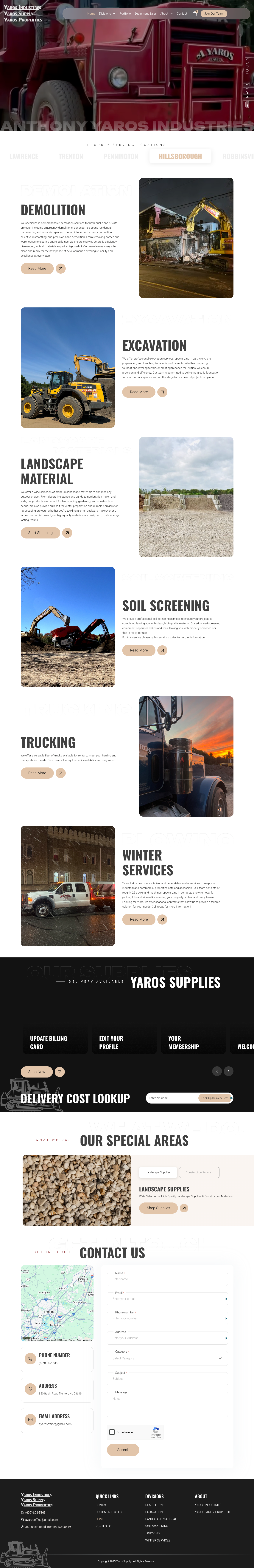 Material Supply Company Website modern modern design web design webdesign website website design