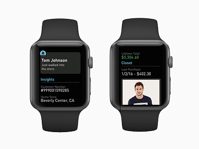 Clientelling - True Religion app app design clean ui design digital store digital strategy ecommerce app omnichannel personalization retail uidesign ux ux ui uxdesigner watch app wearable