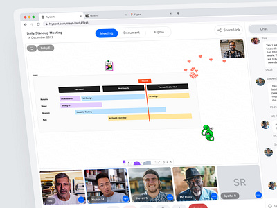 Nyocot - Video Call call conference dashboard google meet meet meeting popular product design saas trend trending ui ux video zoom