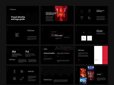 Visual Identity for World of Franz Kafka branding contrast dark design identity kafka visual