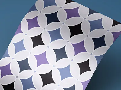 Starlight Pattern Paper Experiment circles colors design geometric illustration mid century patterns posters triangles vector