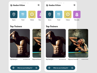 Ibadan Fitfam Fitness App and Website android app design mobile app design mobile web design user experience design user interface design