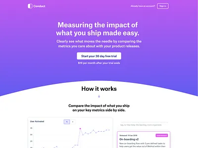 Landing page for Conduct