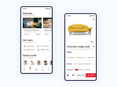 Future Furniture - 02 ui ux 应用 设计