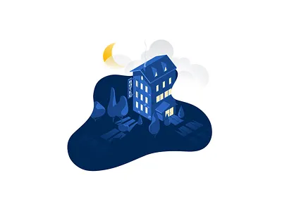 Hotel drawing home hotel house illustration illustrator travel ui