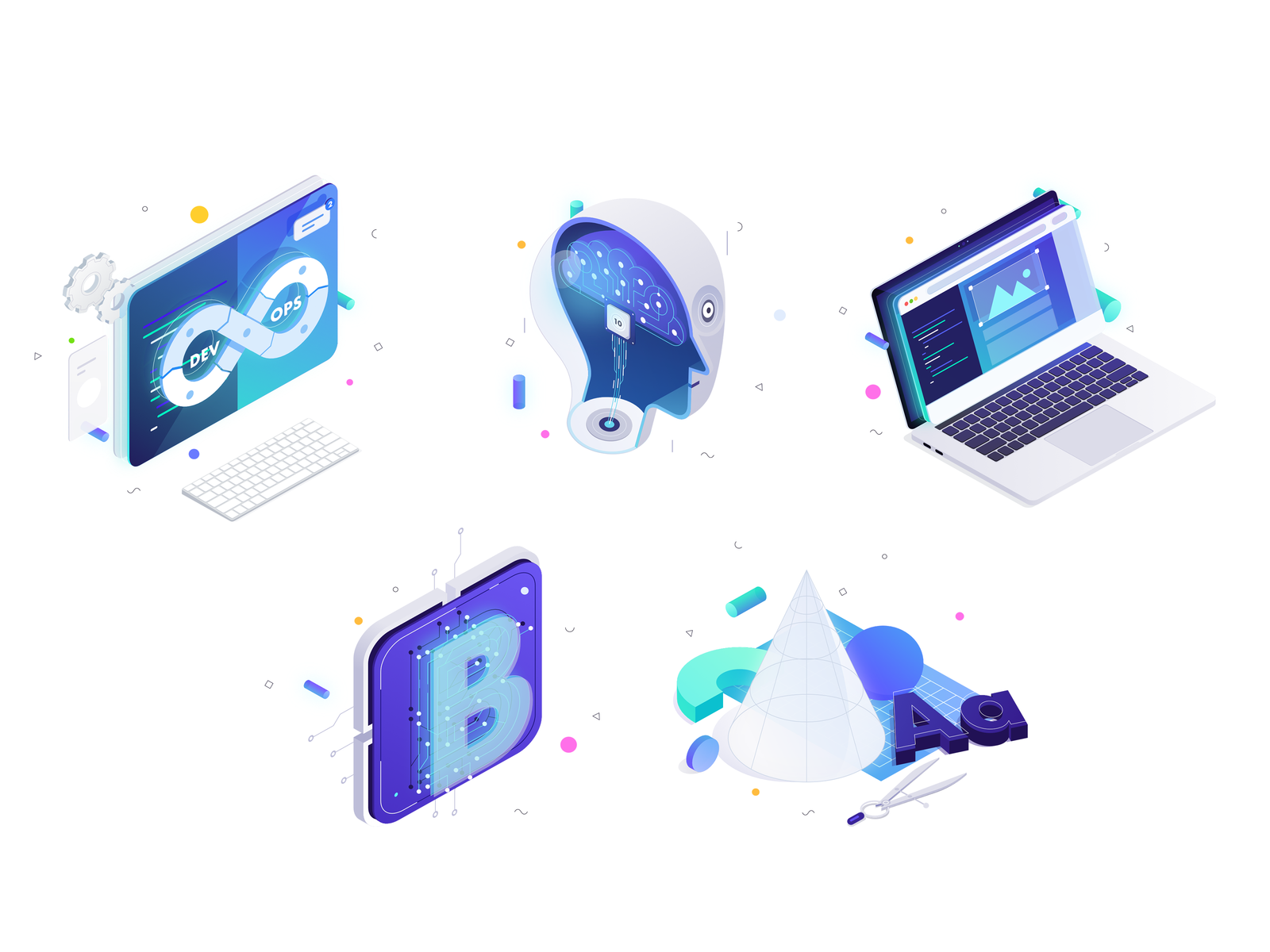 Example of Services icon set