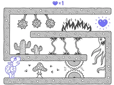 How not to die as a startup animal arcade character game heart illustration startup turtle