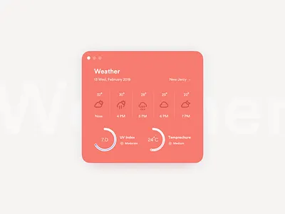 Daily UI Challenge #037 - Weather card daily ui ui weather widget