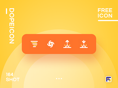 Dopeicon - Icon Showcase 164 animation app branding design dope dopeicon flat freebies icon illustration logo sun rise tornado type ui ux vector weather web website