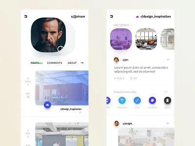 Social App austin austin texas clean ios light mobile mobile app news feed reddit sketch social social app social network ui ui ux user profile ux
